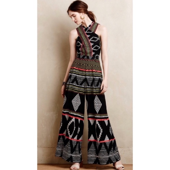 Anthropologie Pants - Anthropologie Aztec print romper